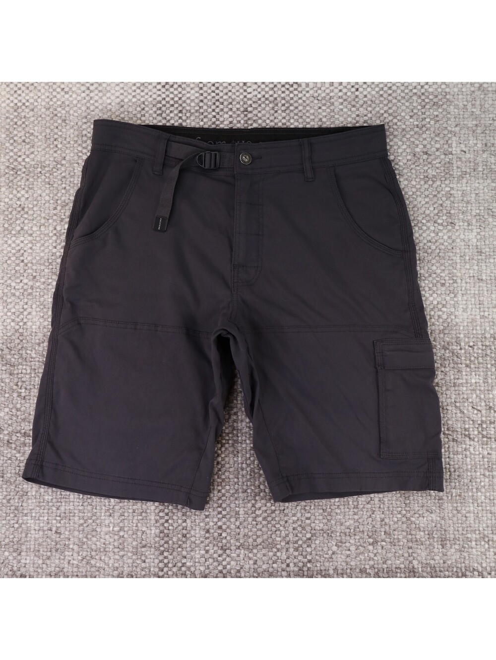 prAna Stretch Zion Cargo Hiking Shorts Charcoal Grey 32x10